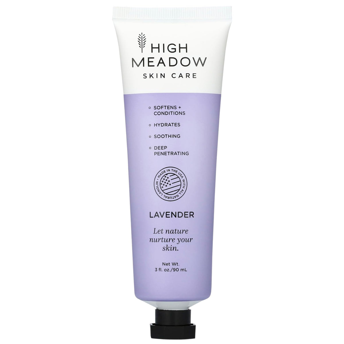 High Meadow Lanolin Skin Cream bottle for deep hydration on dry skin