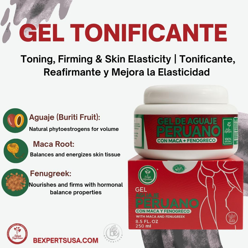 Natural ingredients like Aguaje, Maca, and Fenugreek form a calm herbal blend.