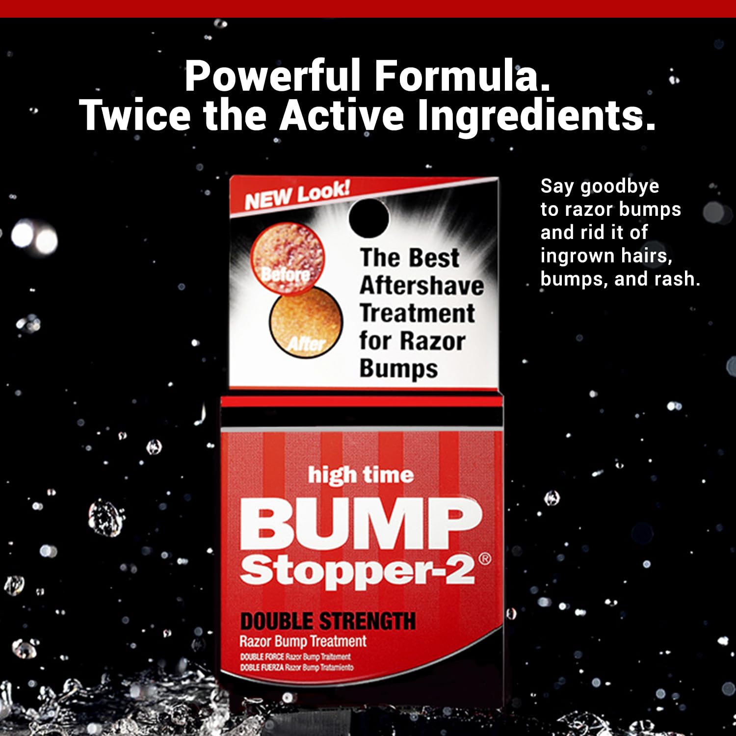 High Time Bump Stopper 2 applying on skin shows targeted treatment for razor bumps