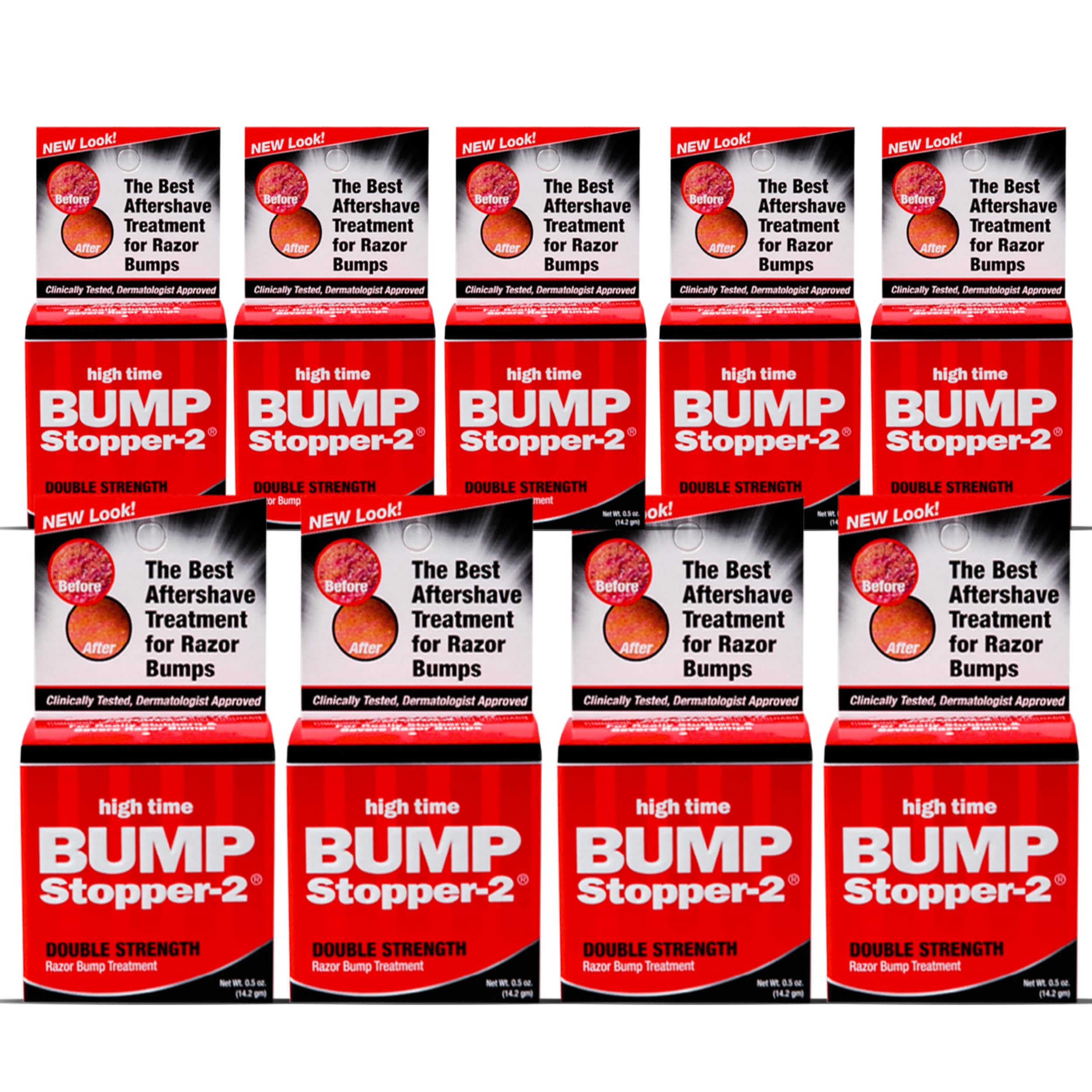 High Time Bump Stopper 2 bottle front for easy aftershave use.