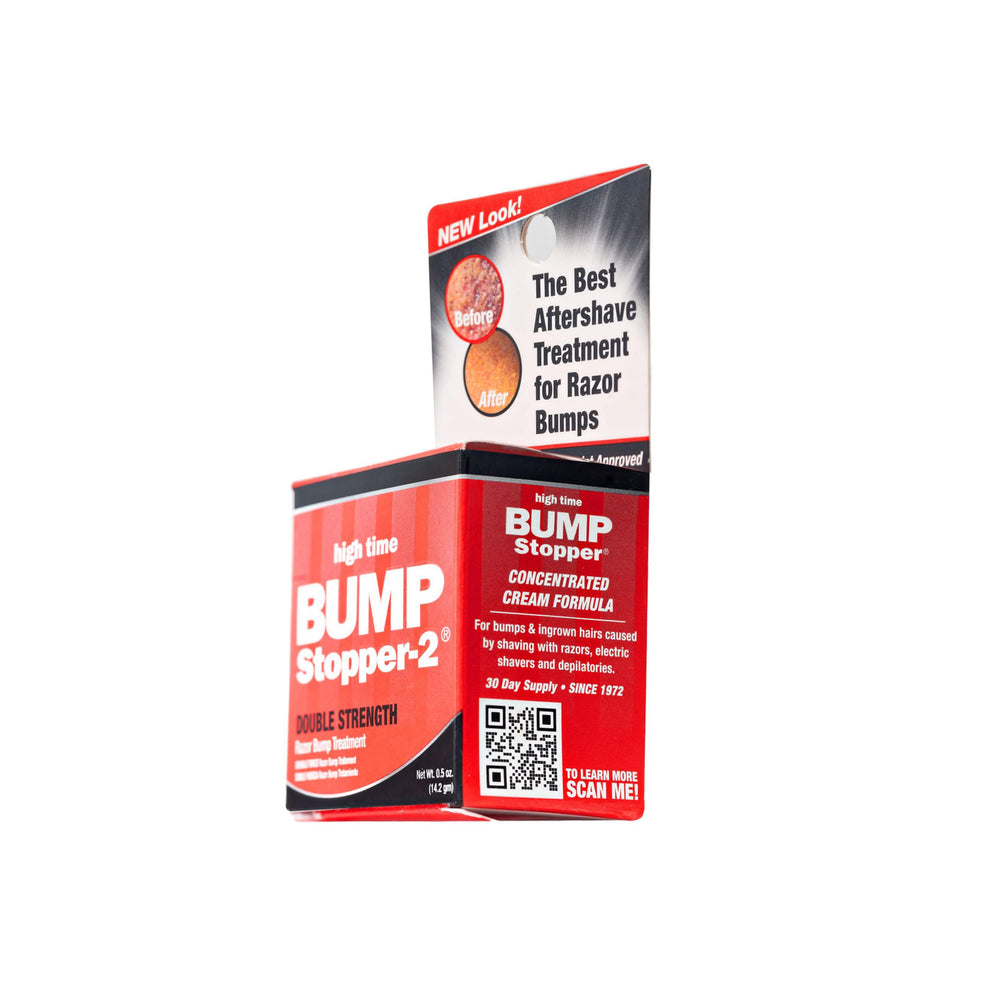 High Time Bump Stopper 2-Pack application steps demonstrating easy use.