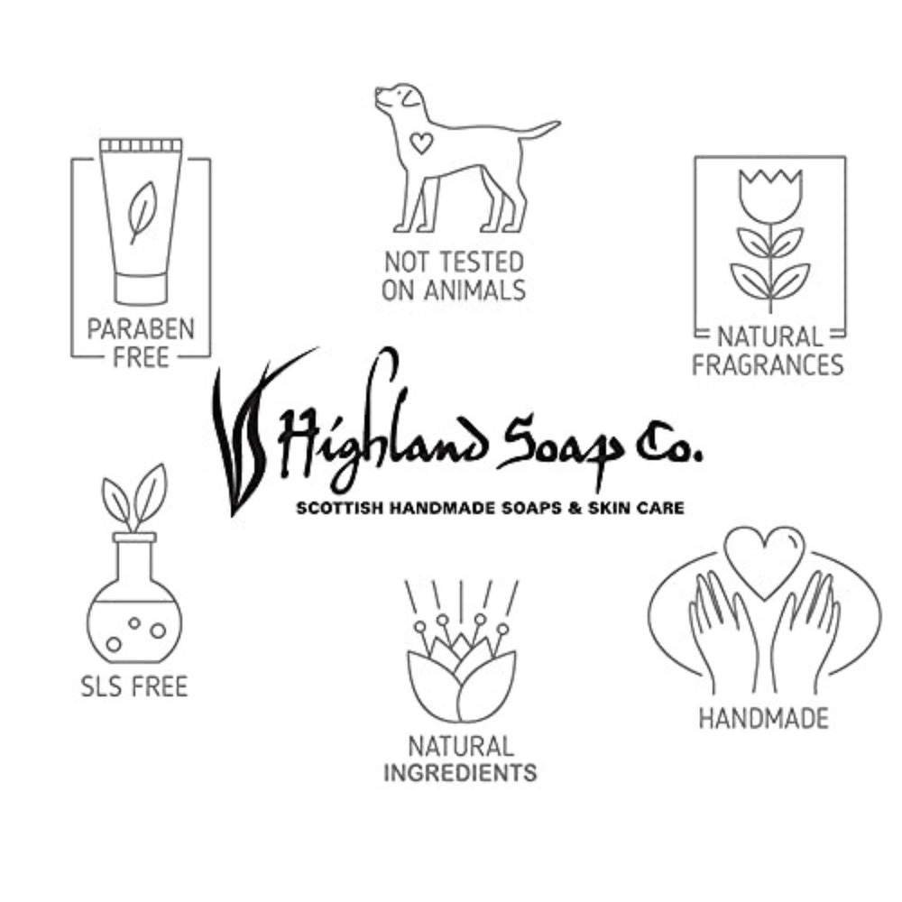 The Highland Soap Co Aloe vera ingredient close-up highlights nourishing care.