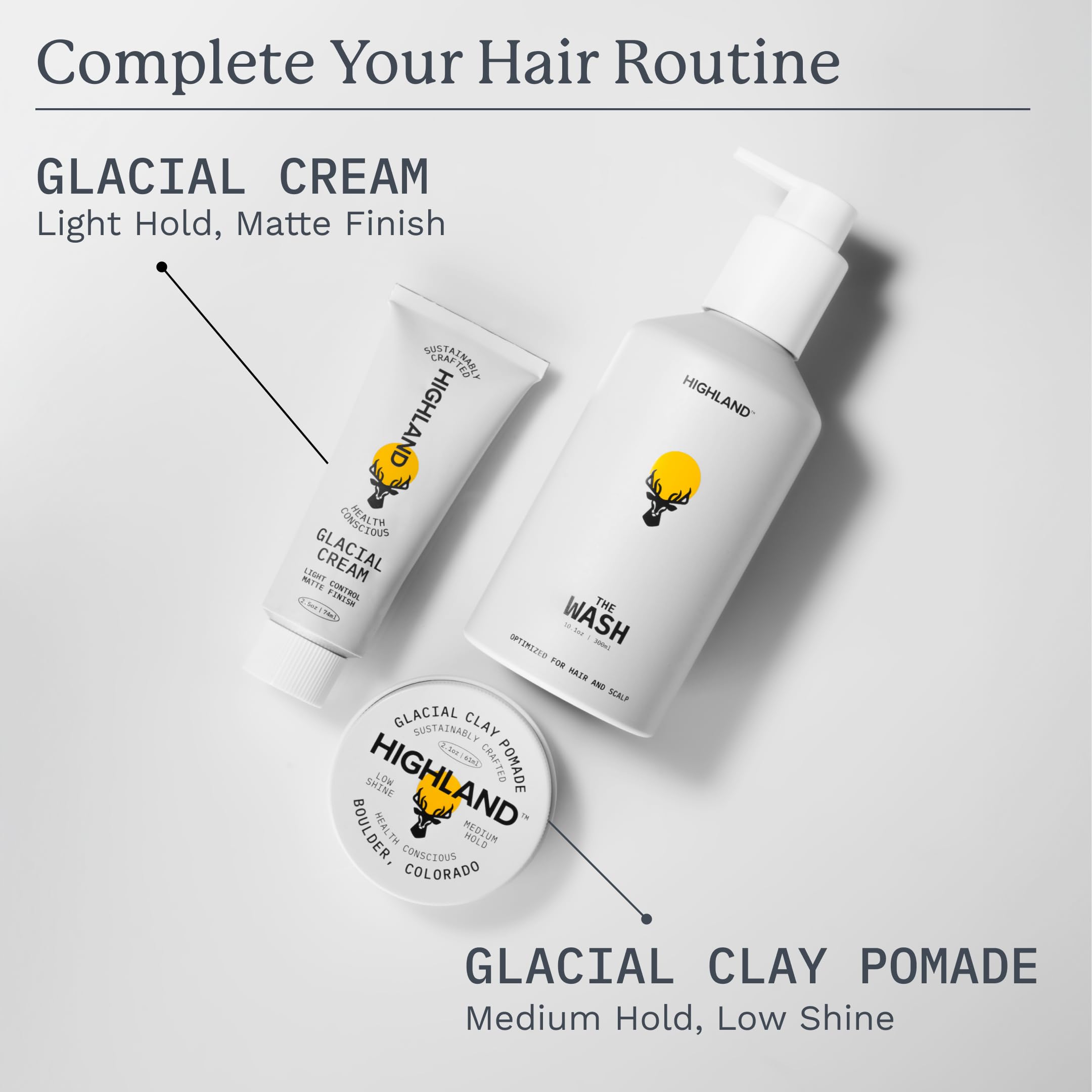 Highland The Wash aluminum packaging underscores sustainable, recyclable packaging.
