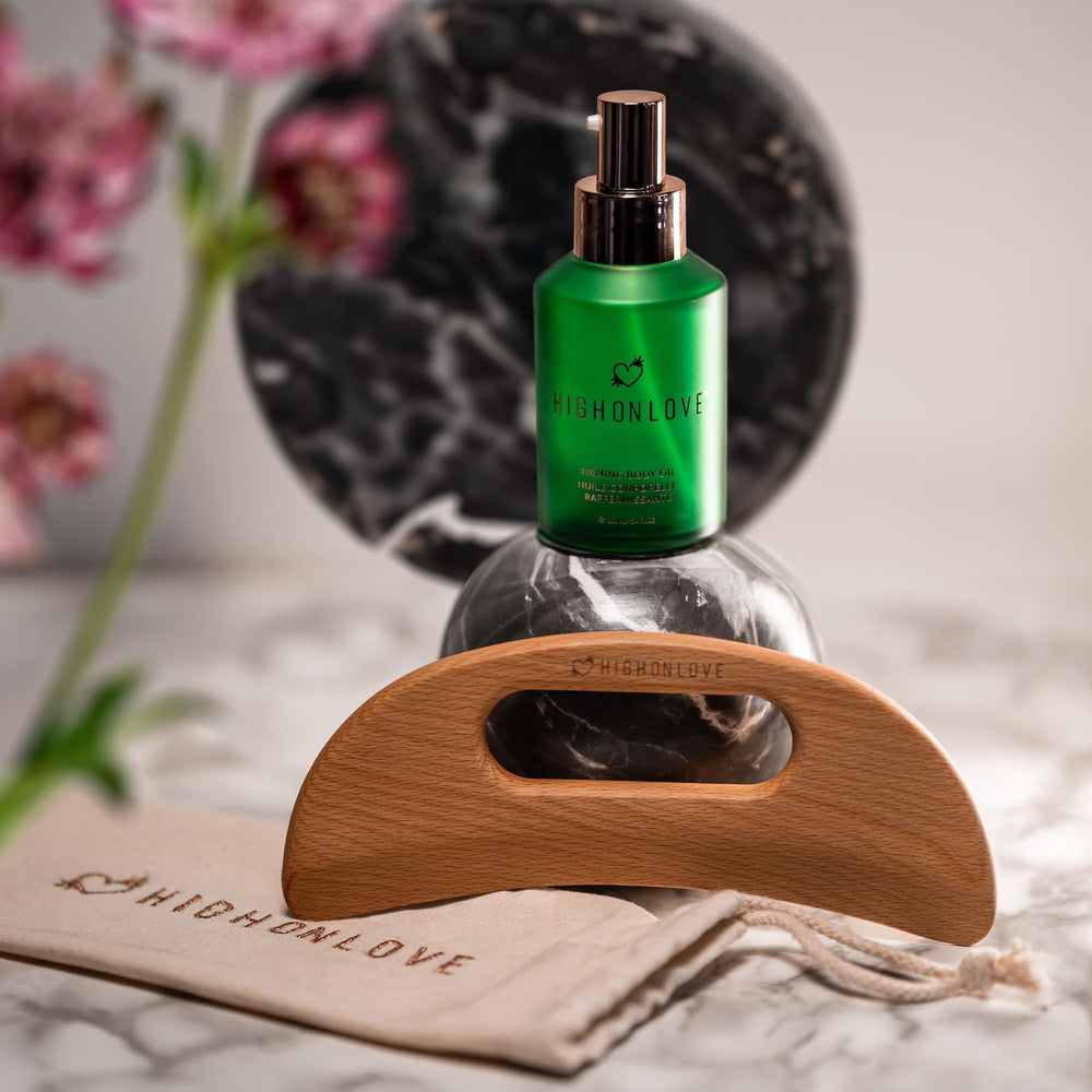 HighOnLove Firming Body Oil daily self-care routine for healthier-looking skin.
