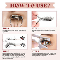 Higu clace beginner-friendly magnetic lashes with guidance