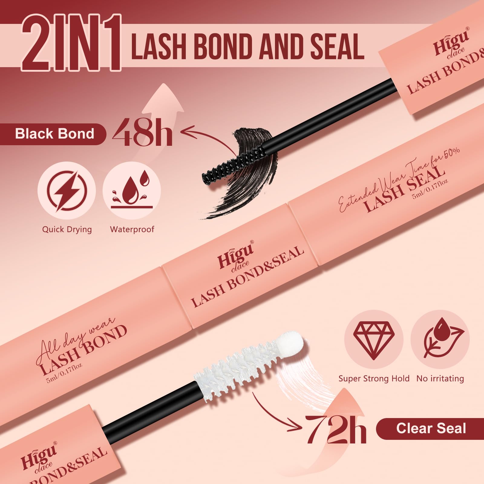 Higu clace beginner-friendly eyelash kit in elegant packaging.