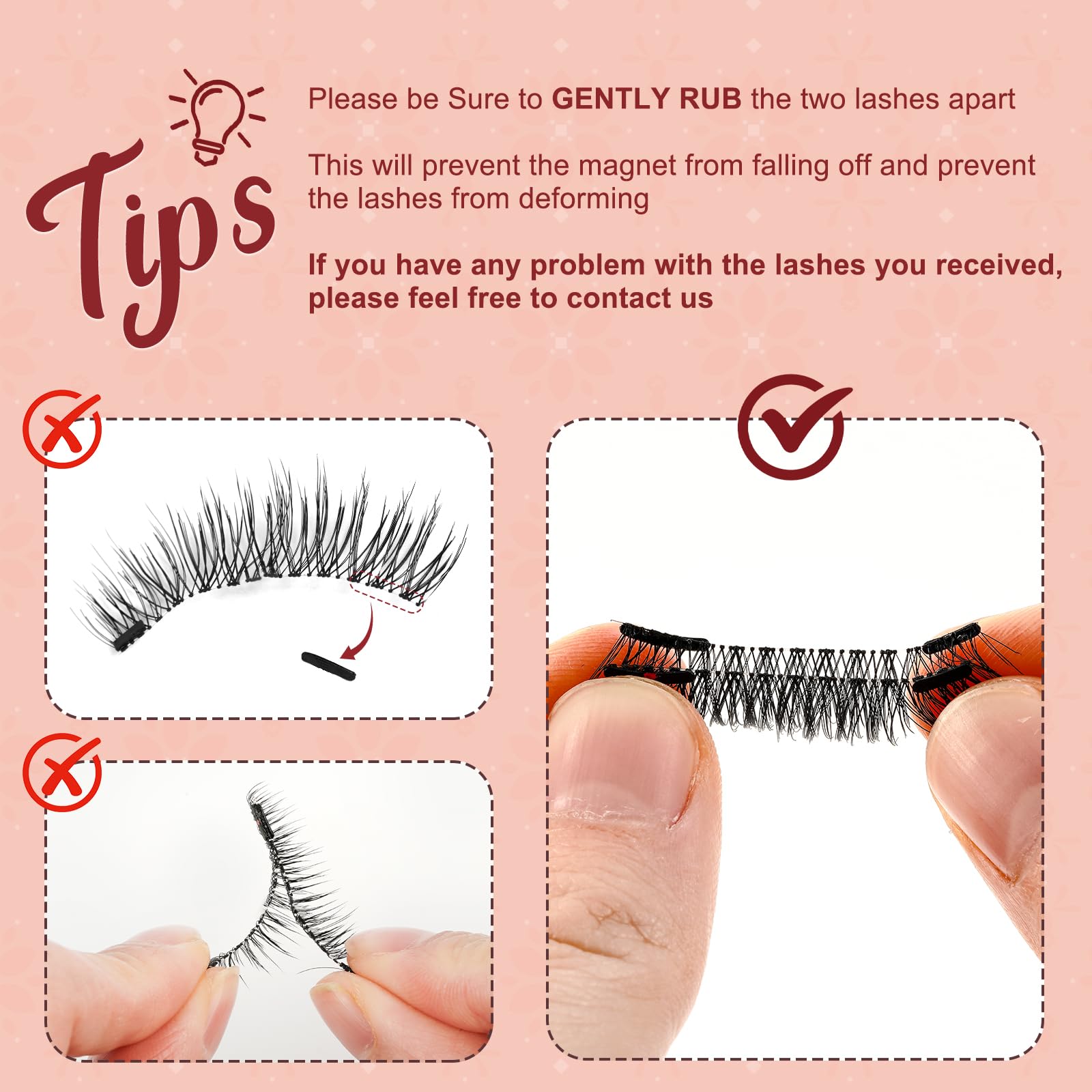 Higu clace magnetic lashes easy to wear and remove