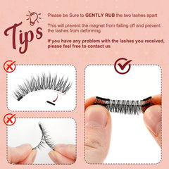 Higu clace magnetic lashes easy to wear and remove