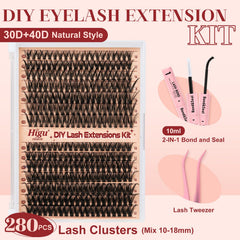Higu clace lash applicator tweezers for precise DIY placement.