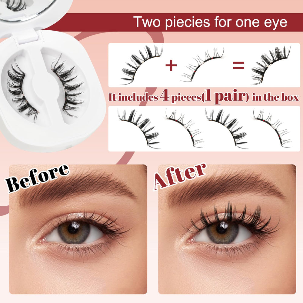 Higu clace magnetic applicator enables precise lash placement without glue.