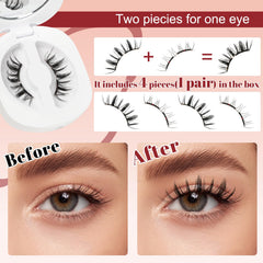 Higu clace magnetic applicator enables precise lash placement without glue.