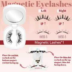 Higu clace magnetic box with mirror keeps lashes safe and portable.