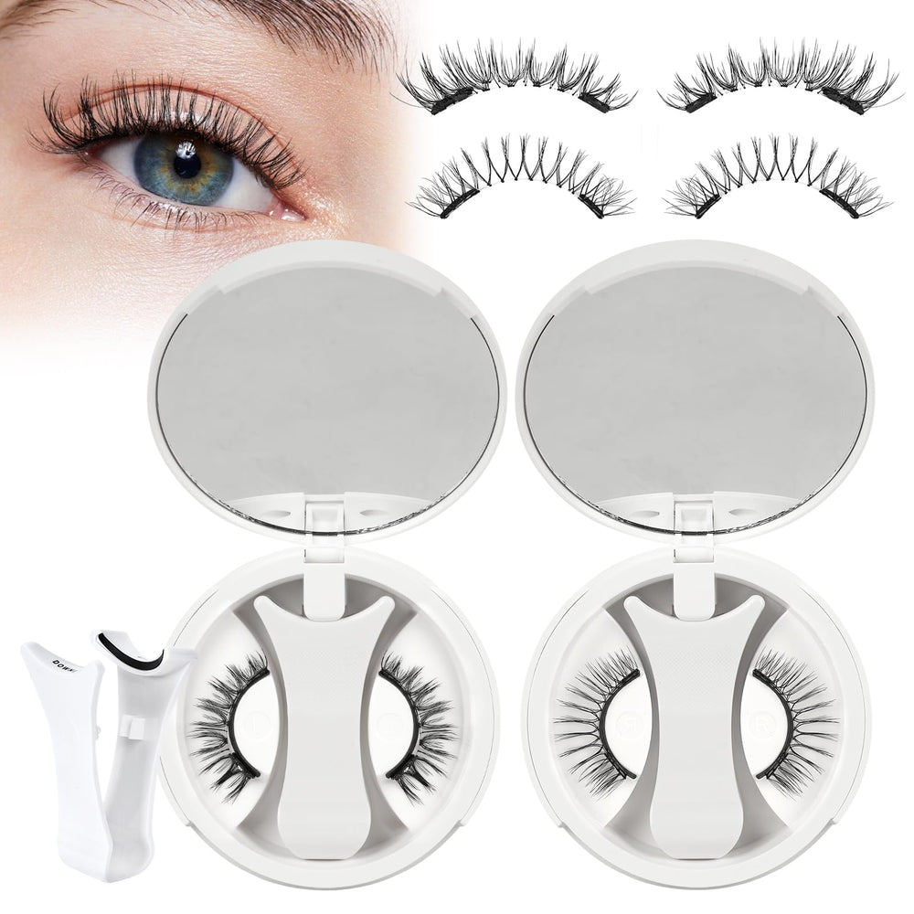 Higu Clace magnetic eyelashes kit with two pairs for quick, glue-free lash enhancement.