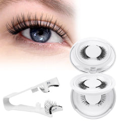 Higu clace two-pair magnetic eyelashes kit for all-day natural look