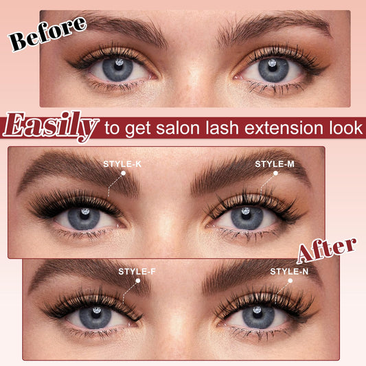 Higu clace magnetic lash applicator enables precise placement and mess-free use.