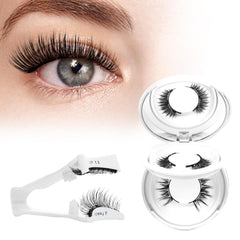 Higu clace magnetic eyelashes kit open box with components for easy setup