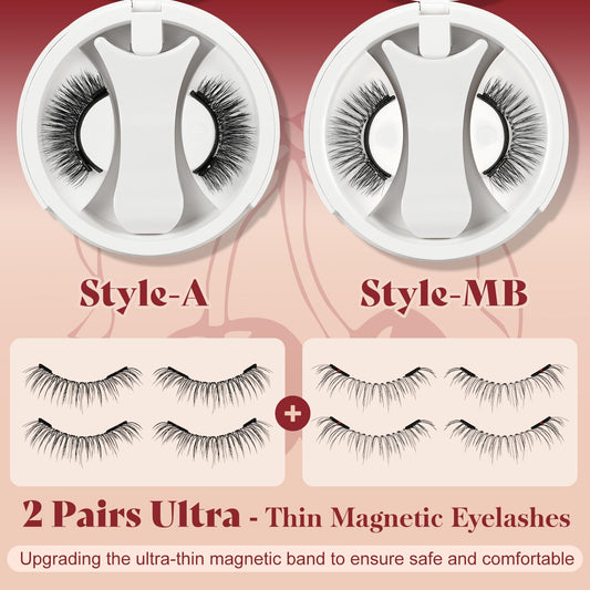 Higu Clace two-pair magnetic lashes, versatile for daily wear and events