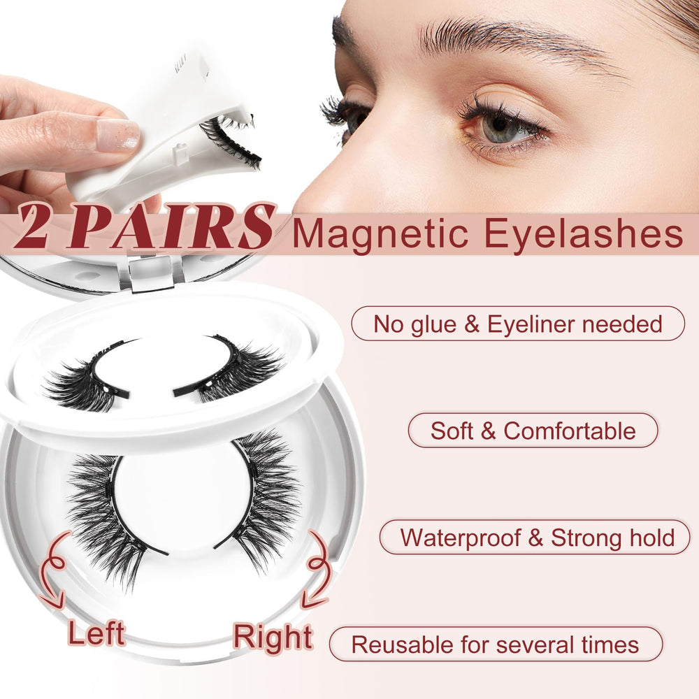 Higu clace natural-look wispy lashes blend with your lashes