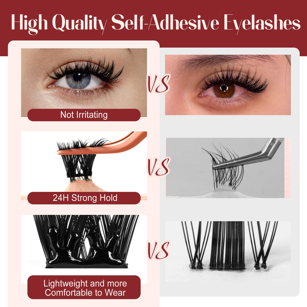 Higu Clace no-glue lashes for fast, clean wear.