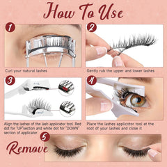 Higu clace reusable magnetic lashes packaging highlights eco-friendly design