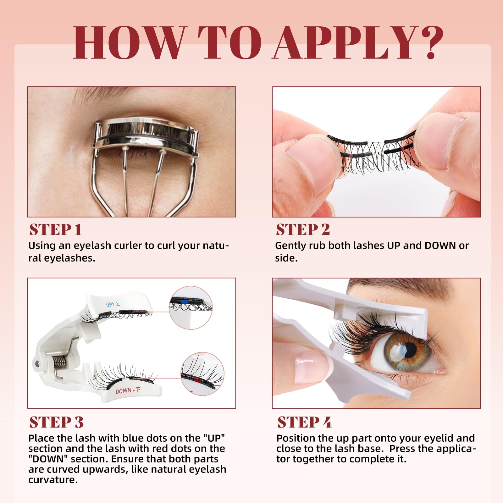 Higu clace reusable magnetic lashes save time and reduce waste.