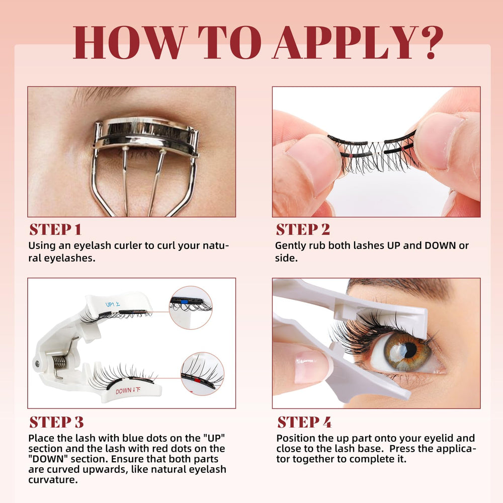 Higu clace reusable magnetic lashes save time and reduce waste.