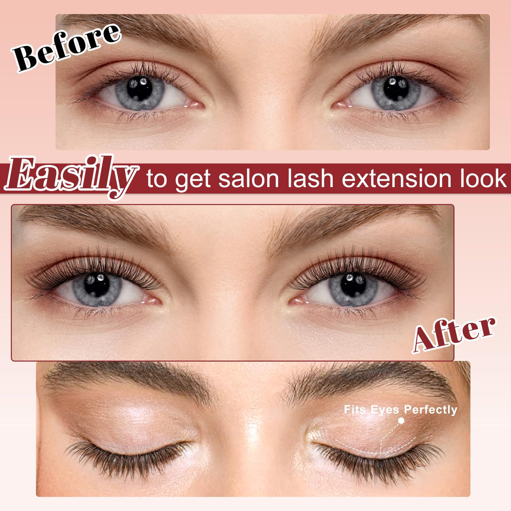 Higu clace soft natural lashes delivering a wispy, light look.