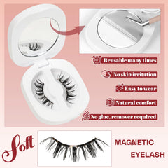 Higu clace magnetic lashes worn at events for secure all-day hold.