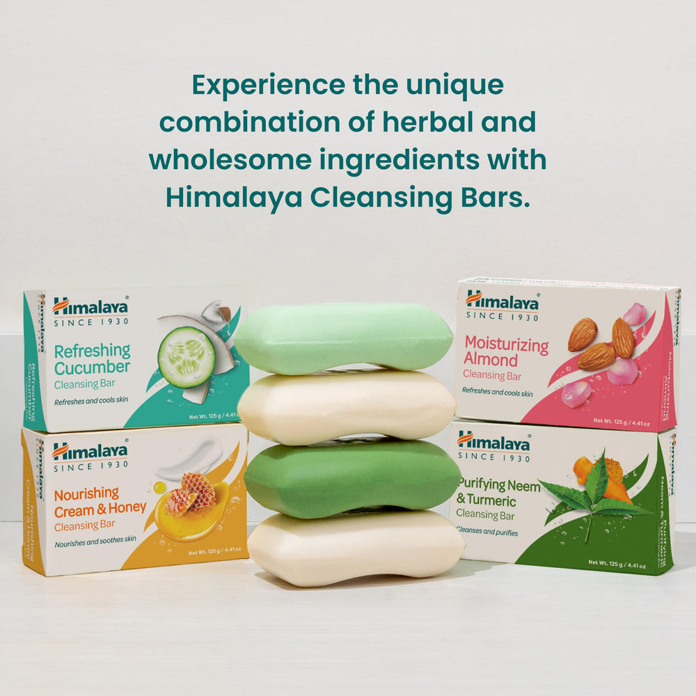 Himalaya almond cleansing bar after use softness indicates lasting comfort.