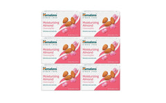 Himalaya moisturizing almond cleansing bar packaging shows travel friendly design and protection.