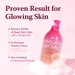 Creamy lather of Himalaya Pinksalt Body Wash during a shower