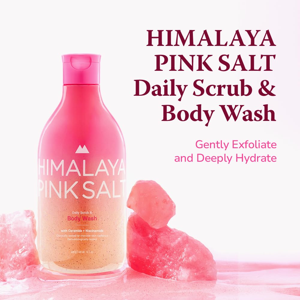 Texture close-up of Himalaya Pinksalt Daily Scrub for gentle exfoliation