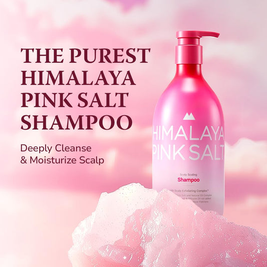 HIMALAYA PINKSALT exfoliating powder closeup for gentle buildup removal.