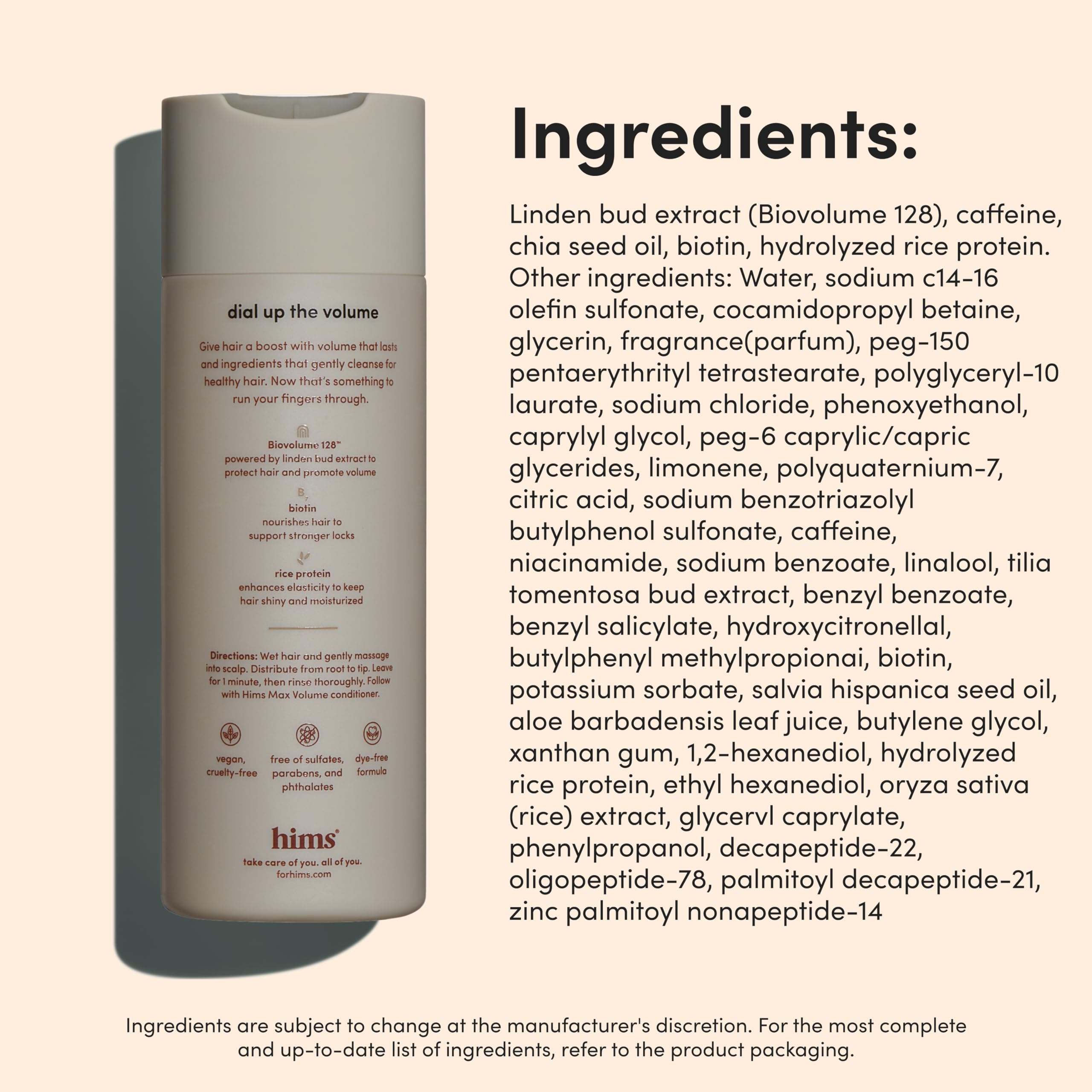 Hims & Hers Max Volume Shampoo daily-use scene