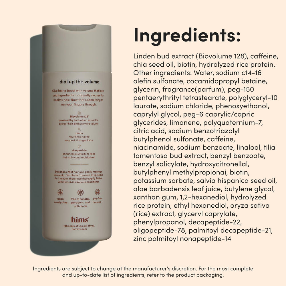 Hims & Hers Max Volume Shampoo daily-use scene