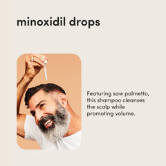 Hims & Hers Thick Fix minoxidil serum bottle for targeted hair treatment.