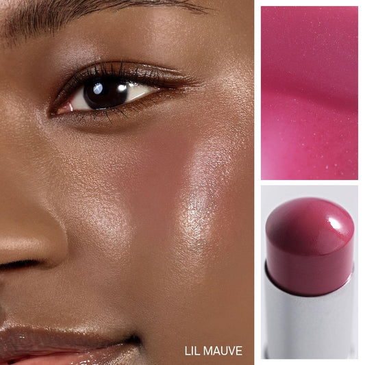 HINCE Radiance Balm application on cheek for a soft flush