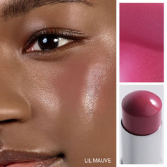 HINCE Radiance Balm application on cheek for a soft flush