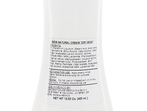 Hinds natural dry skin lotion pump for even coverage