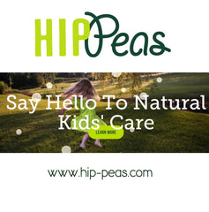 Hip Peas Shampoo on bathroom shelf, family bath time use.