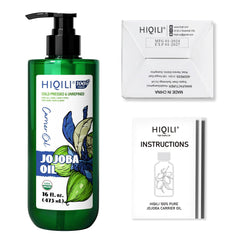 HIQILI Jojoba oil nail care for cuticle moisture.