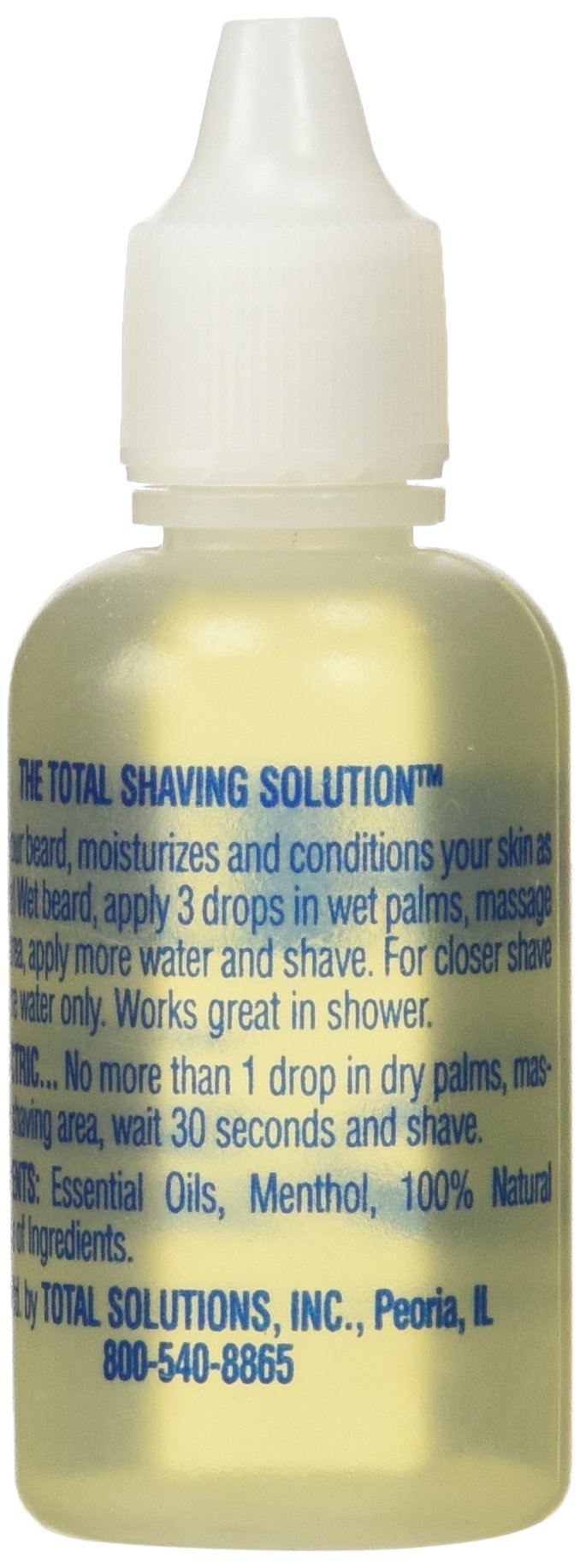 HIS Total Shaving Solution dropper dispenses oil for precise application
