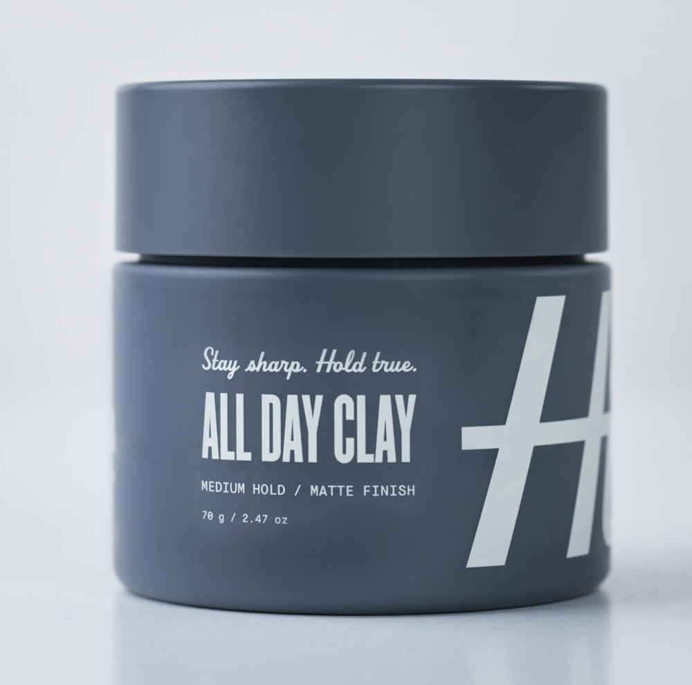 Hitch All Day Clay beeswax structure supports durable hold.