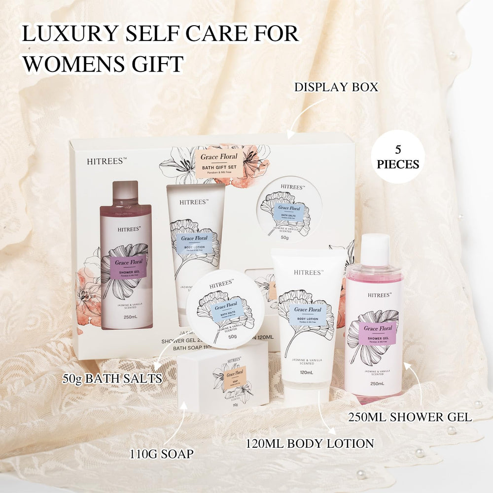 Hitrees face skin care set featuring premium facial products for on-the-go pampering.