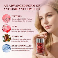 HKH Peptide Serum Capsules feature astaxanthin for antioxidant-rich care