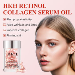 HKH Pro-Retinol Serum Capsules dispense action on skin demonstrates quick absorption
