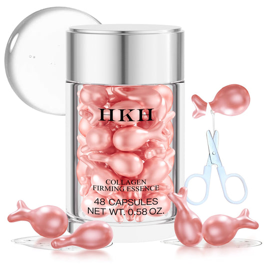 HKH Retinol Face Serum Oil bottle with travel-friendly capsule design.
