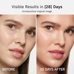 Nighttime routine with HKH serum showing potential wrinkle reduction and elasticity support.