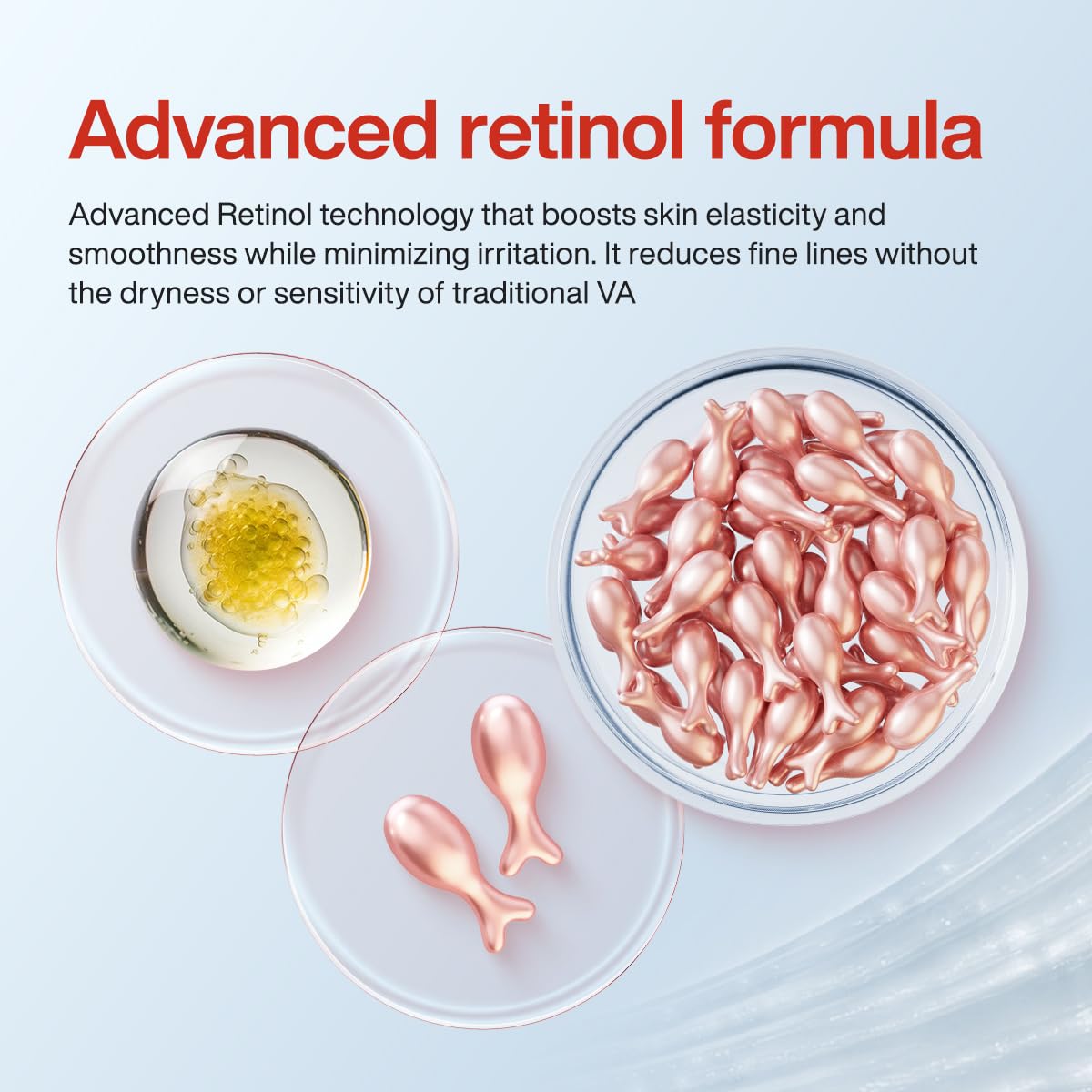 HKH Retinol Serum Capsules absorb quickly without greasiness on the skin.