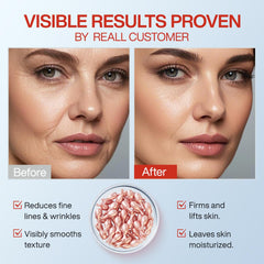 Applied HKH Retinol Serum Capsules deliver hydration and smoother texture on contact.